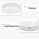 Luminária Led Sem Fio Com Sensor de Presença Com Cabo USB Recarregável Cor Branca