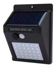 Luminária Led Sensor De Presença Energia Solar 30 Leds