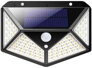 Luminária Led Solar 100 Leds C/ Sensor De Presença