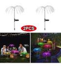 Luminária Led Solar Jardim Forma Medusa 350 Fibras Par