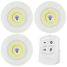 Luminária Led Spot Sem Fio Trio com Controle Cor Branca