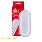 Luminária Led Tartaruga Branca Oval 12W 6500K Branca Fria Bivolt Luminária Led Tartaruga Branca Oval 12W 6500K Branca Fria Bivolt