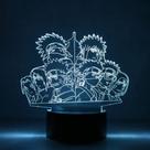 Luminária Led Time Naruto Sasuke - 3d Abajur Decorativo