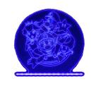 Luminaria LED - Turma do Mario