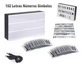 Luminária Letreiro Light Box A4 192 Letras Números Símbolos