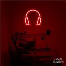 luminaria letreiro Neon Led Fone De Ouvido 80x80 luminoso decoração p/ selfie luminaria letreiro Neon Led Fone De Ouvido 80x80 luminoso decoração p/ selfie