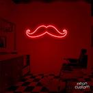 luminaria letreiro Neon Led Mustash 100x30 luminoso decoração p/ selfie