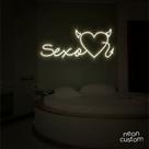 luminaria letreiro Neon Led Sexo 02 100x40 luminoso decoração p/ selfie luminaria letreiro Neon Led Sexo 02 100x40 luminoso decoração p/ selfie