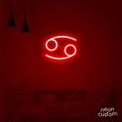 luminaria letreiro Neon Led Signo Câncer 100x80 luminoso decoração p/ selfie luminaria letreiro Neon Led Signo Câncer 100x80 luminoso decoração p/ selfie