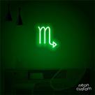 luminaria letreiro Neon Led Signo Escorpião 100x90 luminoso decoração p/ selfie
