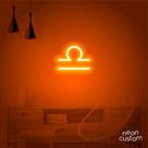 luminaria letreiro Neon Led Signo Libra 65x50 luminoso decoração p/ selfie luminaria letreiro Neon Led Signo Libra 65x50 luminoso decoração p/ selfie