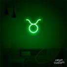 luminaria letreiro Neon Led Signo Touro 50x55 luminoso decoração p/ selfie