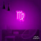 luminaria letreiro Neon Led Signo Virgem 100x80 luminoso decoração p/ selfie luminaria letreiro Neon Led Signo Virgem 100x80 luminoso decoração p/ selfie