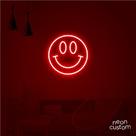 luminaria letreiro Neon Led Smile 30x30 luminoso decoração p/ selfie