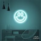 luminaria letreiro Neon Led Smile 80x80 luminoso decoração p/ selfie