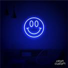 luminaria letreiro Neon Led Smile 80x80 luminoso decoração p/ selfie