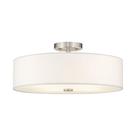 Luminária Livex Lighting 51055-91 Níquel escovado de 4 luzes