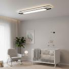 Luminária Longa 60cm LED Três Tons de Iluminação Difusor Central e Lateral Escritório Sala Corredor