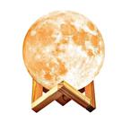 Luminária Lua Cheia 3d Abajur 18cm 16 Cor Controle
