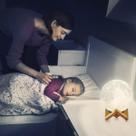Luminaria Lua Cheia 3D Realista com Alto Relevo Abajur Decoração Para Quarto Sala