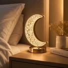 Luminária Lua De Led Para Mesa Usb 3 Tons De Luz Touch 19cm