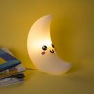 Luminária lua kawaii branca - love gifts brasilia