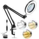 Luminária Lupa Estética Profissional Ring Light Mesa Tomate
