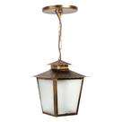 Luminária Lustre Arandela Colonial Quadrada de Teto Vidro Mini Boreal 15C