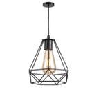LUMINÁRIA LUSTRE PENDENTE CHIP PRETO 20cm ARAMADO EM ALUMINIO LUMINÁRIA LUSTRE PENDENTE CHIP PRETO 20cm ARAMADO EM ALUMINIO
