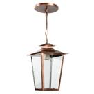Luminária Lustre Pendente Colonial de Teto Vidro Transparente 14C