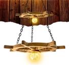 Luminária Lustre Pendente Leme Rústica 1 Lâmpada Bivolt 110/220V