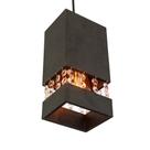 Luminária Lustre Pendente Madeira Cristal