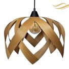 Luminária Lustre Pendente Madeira Natural Teto Sala Quarto Cozinha Lúpulo G