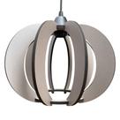 Luminária Lustre Pendente Madeira Teto Sala Quarto Cozinha Balcão NY Noite Cinza