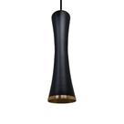 Luminária Lustre Pendente Montreal Luxo Preto C/ Cobre
