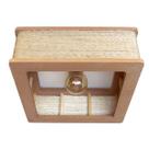 Luminária Lustre Pendente Rústico Retro Madeira Sisal 35cm Luminária Lustre Pendente Rústico Retro Madeira Sisal 35cm