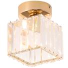 Luminária Lustre Plafon Teto 17cm Metal Dourado 20 Cristais Gimpo KJGD-02-GOLD Luminária Lustre Plafon Teto 17cm Metal Dourado 20 Cristais Gimpo KJGD-02-GOLD