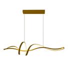 Luminária Lustre Teto 100cm Pendente Espiral Luxo Dourado Luminária Lustre Teto 100cm Pendente Espiral Luxo Dourado