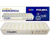 Luminária Luz De Emergência 30 Leds Bivolt Recarregável Luminária Luz De Emergência 30 Leds Bivolt Recarregável