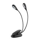 Luminária Luz de Led para Estante de Partitura PD 12 Hebikuo 4 Led Articulável Presilha