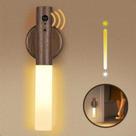Luminária Luz De Led Parede Com Sensor Portátil Ímã Madeira