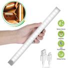 Luminaria Luz LED Sensor de Presença 50cm e 30cm Recarregável Inteligente Sem Fio Guarda Roupa USB