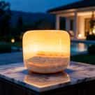 Luminária Marmor WSD-76 em Mármore com Toque, LED Recarregável