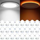Luminária Meconard 15 cm 12W LED 5CCT, pacote regulável