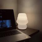 Luminaria Mesa Abajur Led Portátil BIA Decoracao Diversos Presente Quarto Casa Geometrica Luxo