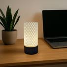 Luminaria Mesa Abajur Led Portátil COLMEIA Luxo Luz de Cabiceira Abajures Decoracao Diversos Presente Quarto Geometrico