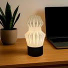 Luminaria Mesa Abajur Led Portátil ESTHER Luxo Luz de Cabiceira Abajures Decoracao Diversos Presente Quarto Geometrico