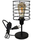 Luminária Mesa Abajur Mini Aramado Chochin Preto P/Decorar