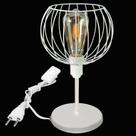 Luminária Mesa Abajur Mini Aramado Tangerine Branco P/Décor