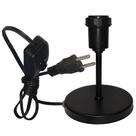Luminária Mesa Abajur Mini Preto P/LED Use a Sua Cúpula